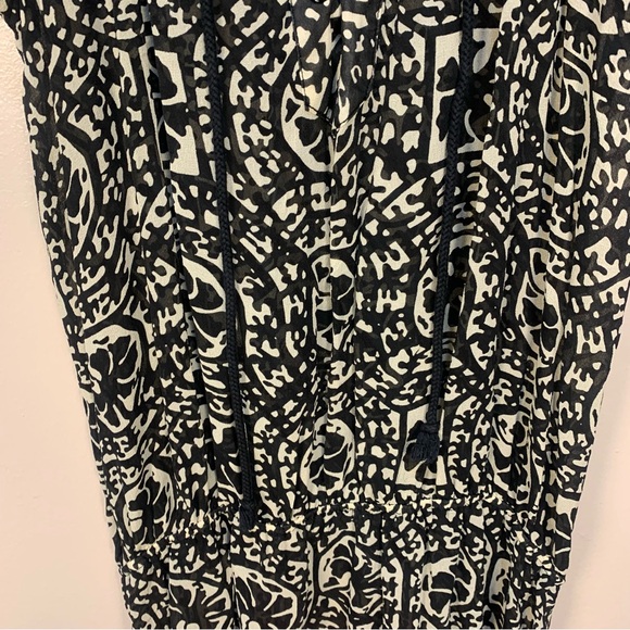 Anna Sui 100% Silk Geometric Silk Lace Front Sheer Dress - Picture 4 of 12